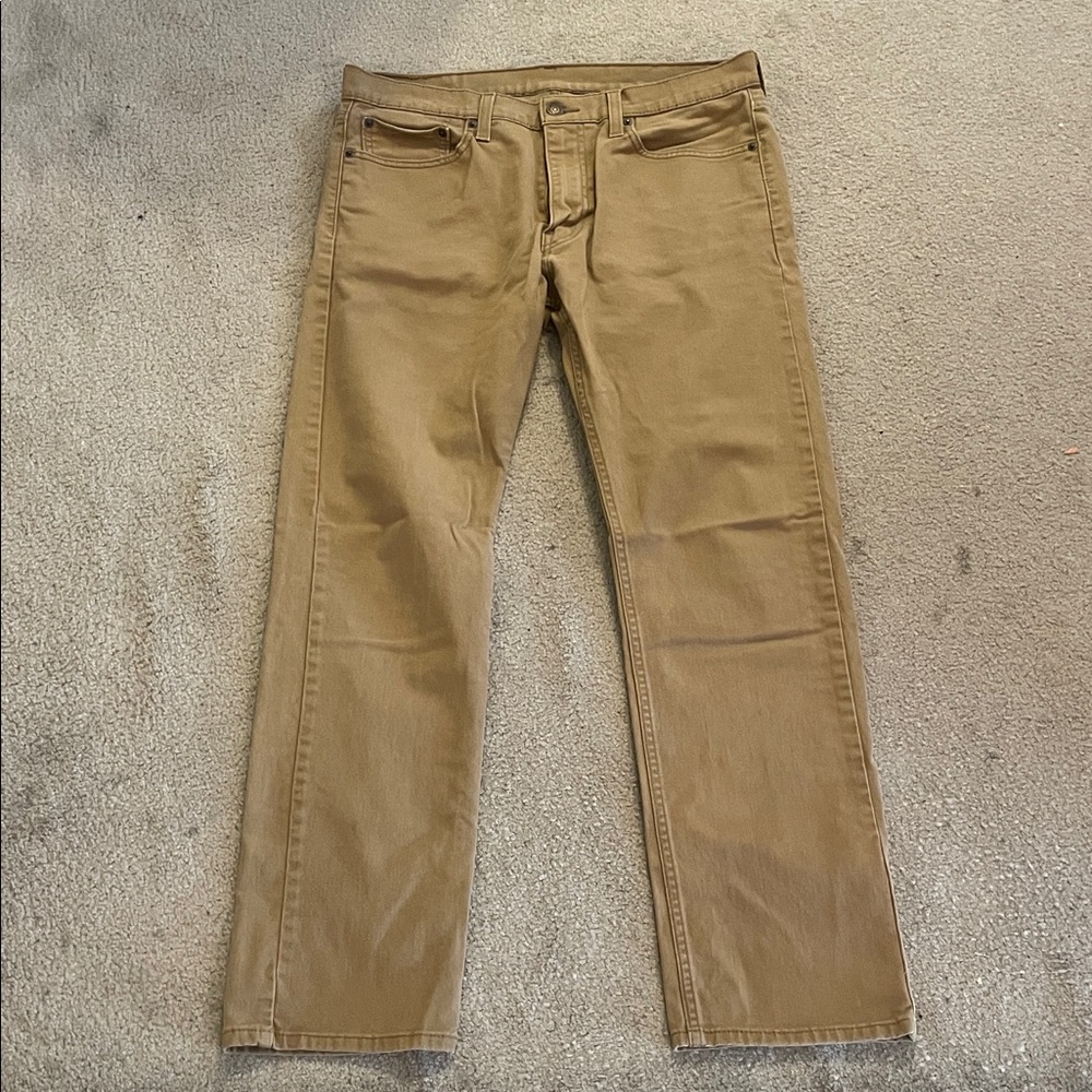 Levi's Men's Brown Straight Jeans